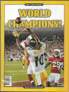 VINTAGE 2009 Lindy's Super Bowl 43 Pittsburgh Steelers Magazine Santonio Holmes