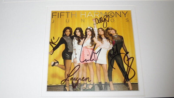 Fifth Harmony w/ Camila Cabello Signed Framed 16x20 Photo Display