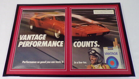 1985 Vantage Cigarettes / Racing 12x18 Framed ORIGINAL Vintage Advertisement 