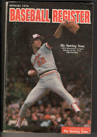 VINTAGE 1976 Baseball Register Jim Palmer Orioles