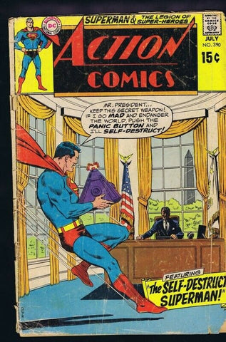 Action Comics #390 ORIGINAL Vintage 1970 DC Comics Superman