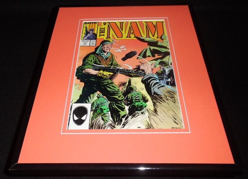 The Nam #14 1987 Framed 11x14 ORIGINAL Comic Book Cover Marvel