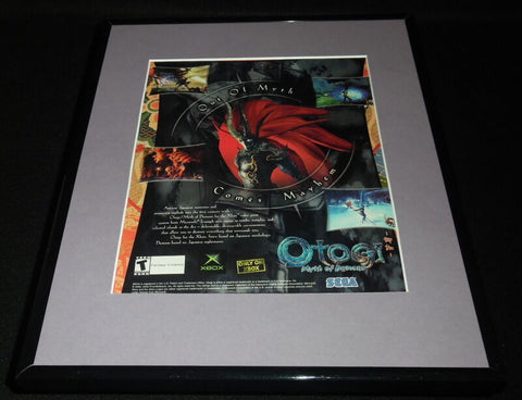 Otogi Myth of Demons 2003 PS2 XBox Framed 11x14 ORIGINAL Vintage Advertisement B