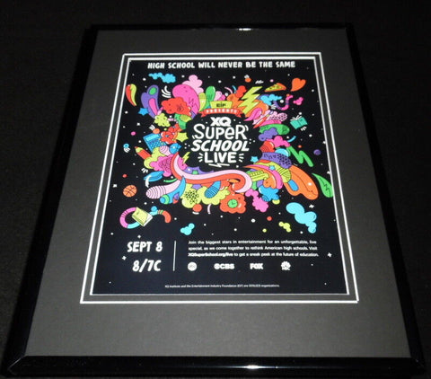 2017 Super School Live CBS NBC ABC Fox 11x14 Framed ORIGINAL Advertisement