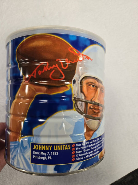 SEALED 2001 Maxwell House Coffee Can Johnny Unitas Colts