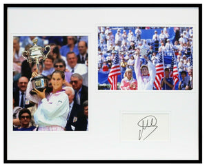 Monica Seles Signed Framed 16x20 Photo Set