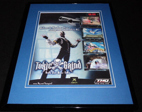 Toxic Grind 2002 XBox Framed 11x14 ORIGINAL Vintage Advertisement