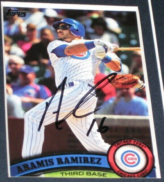 Aramis Ramirez Signed Framed 11x17 Photo Display Brewers