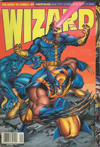 ORIGINAL Vintage Sep 1995 Wizard Magazine #49 X Men Wolverine