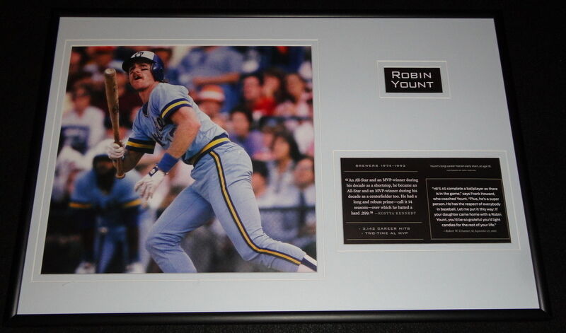 Robin Yount Framed 12x18 Photo Display Brewers