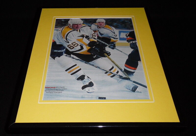 Mario Lemieux 2001 Framed 11x14 Photo Display Penguins