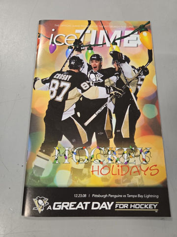 Dec 23 2008 Lightning @ Penguins Program Sidney Crosby Evgeni Malkin