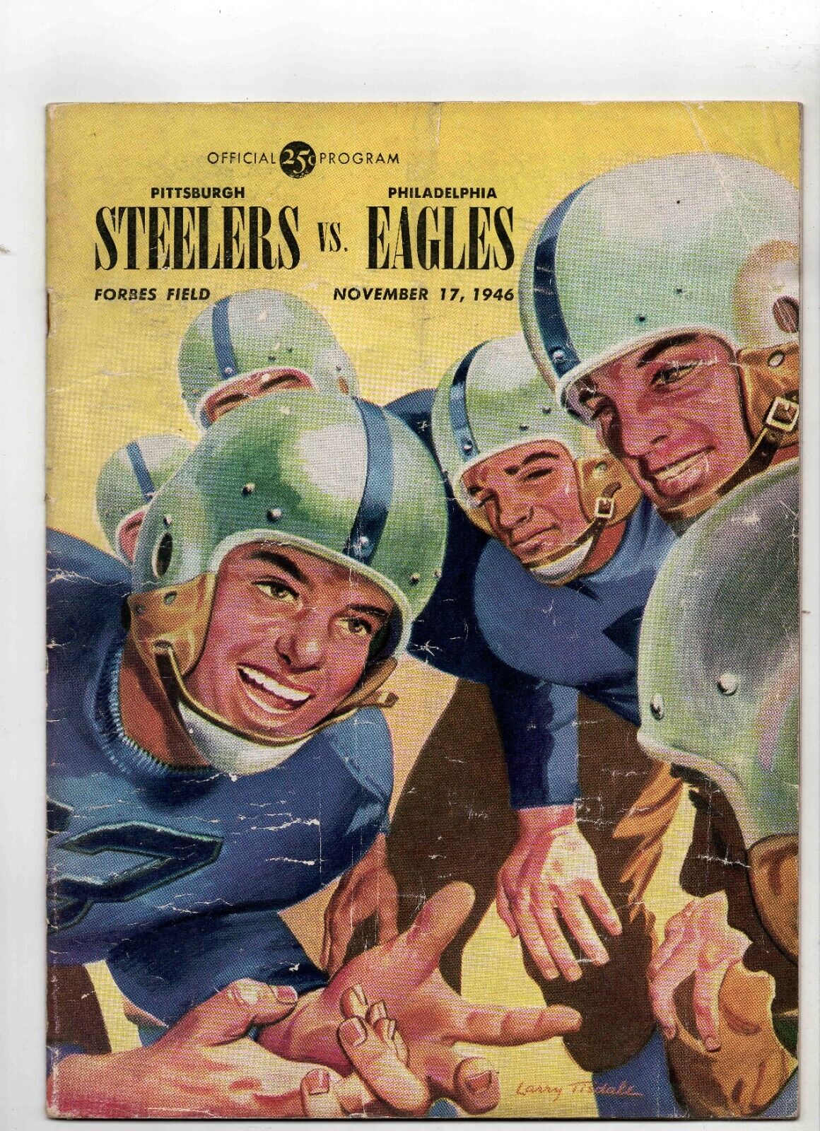 VINTAGE Nov 17 1946 Pittsburgh Steelers vs Philadelphia Eagles Program