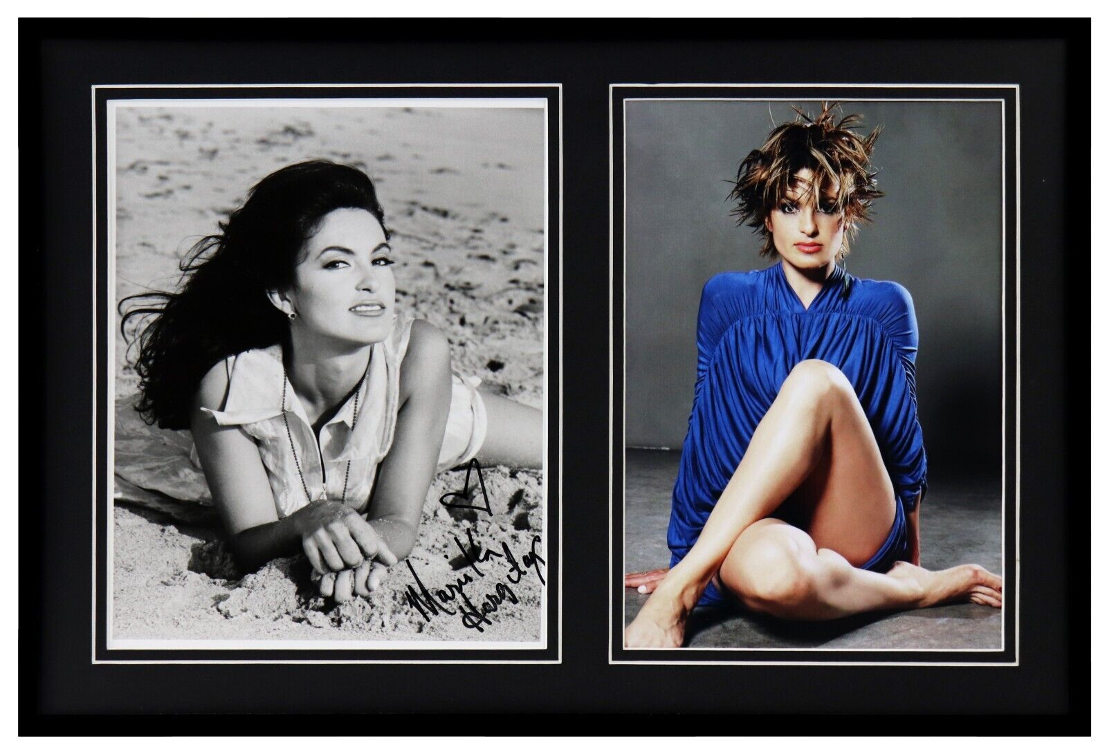 Mariska Hargitay Signed Framed 12x18 Photo Display AW Law & Order