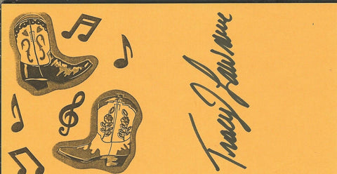 Tracy Lawrence Signed Country Music Card