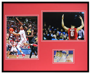 D'Angelo Russell Signed Framed 16x20 Photo Display JSA Ohio State