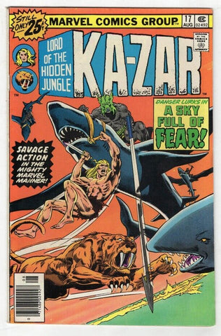 Ka-Zar #17 ORIGINAL Vintage 1976 Marvel Comics