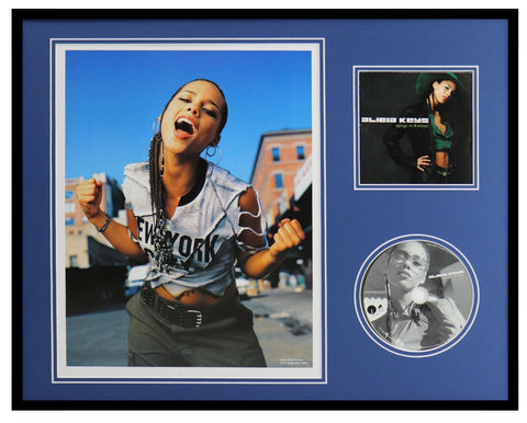 Alicia Keys Framed 16x20 Songs in A Minor CD & Photo Display