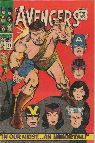 The Avengers #38 ORIGINAL Vintage 1966 Marvel Comics Hercules