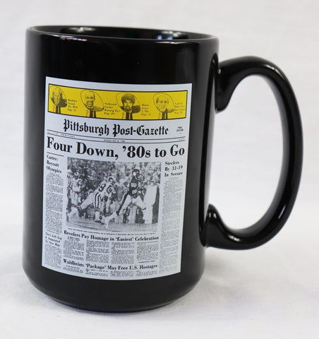 Pittsburgh Post Gazette Steelers Super Bowl XIV Coffee Mug John Stallworth