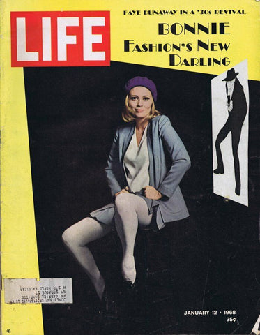 ORIGINAL Vintage Life Magazine January 12 1968 Faye Dunaway Bonnie & Clyde