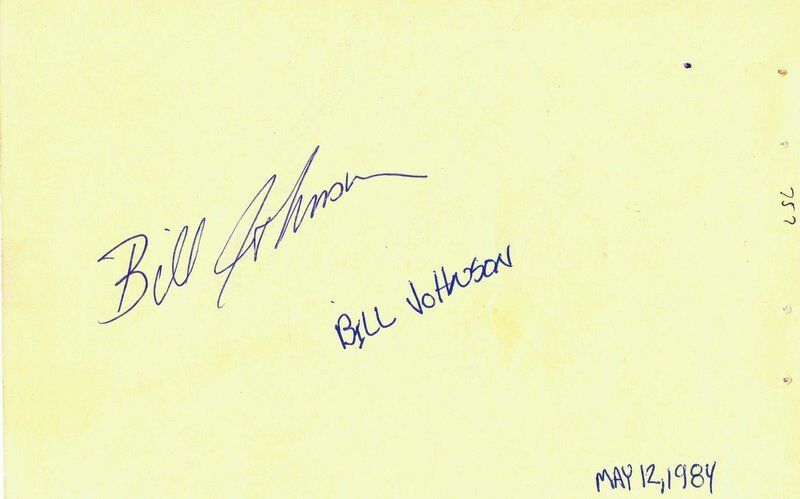 Johnny Seven & Bill Johnson Dual Signed Album Page RR LOA 