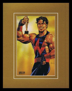 Avengers Wonder Man 1993 Framed 11x14 Marvel Masterpieces Poster Display 