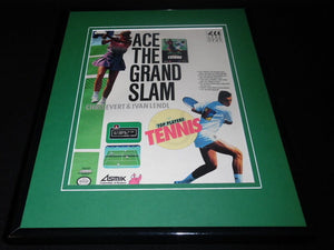 Evert Lendl Top Players Tennis 1990 Nintendo 11x14 Framed ORIGINAL Advertisement