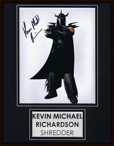 Kevin Michael Richardson Signed Framed 11x14 Photo Display AW TMNT Shredder