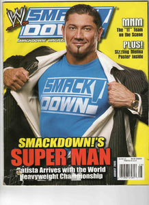 VINTAGE Aug 2005 WWE Smackdown Magazine Batista