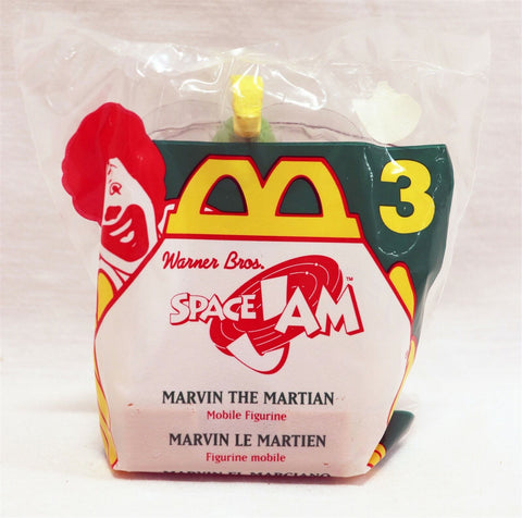 VINTAGE SEALED 1996 McDonald's Space Jam Marvin Martian Action Figure