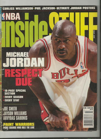 ORIGINAL Vintage July 1998 NBA Inside Stuff Magazine Michael Jordan 