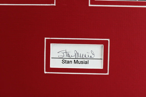 Stan Musial Signed Framed 16x20 Photo Set PSA/DNA Cardinals