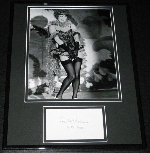 Liv Ullmann Stockings Signed Framed 11x14 Photo Poster Display 