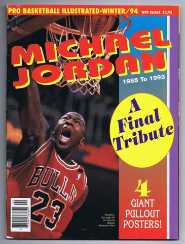 ORIGINAL Vintage 1999 Michael Jordan Final Tribute Magazine 4 Posters