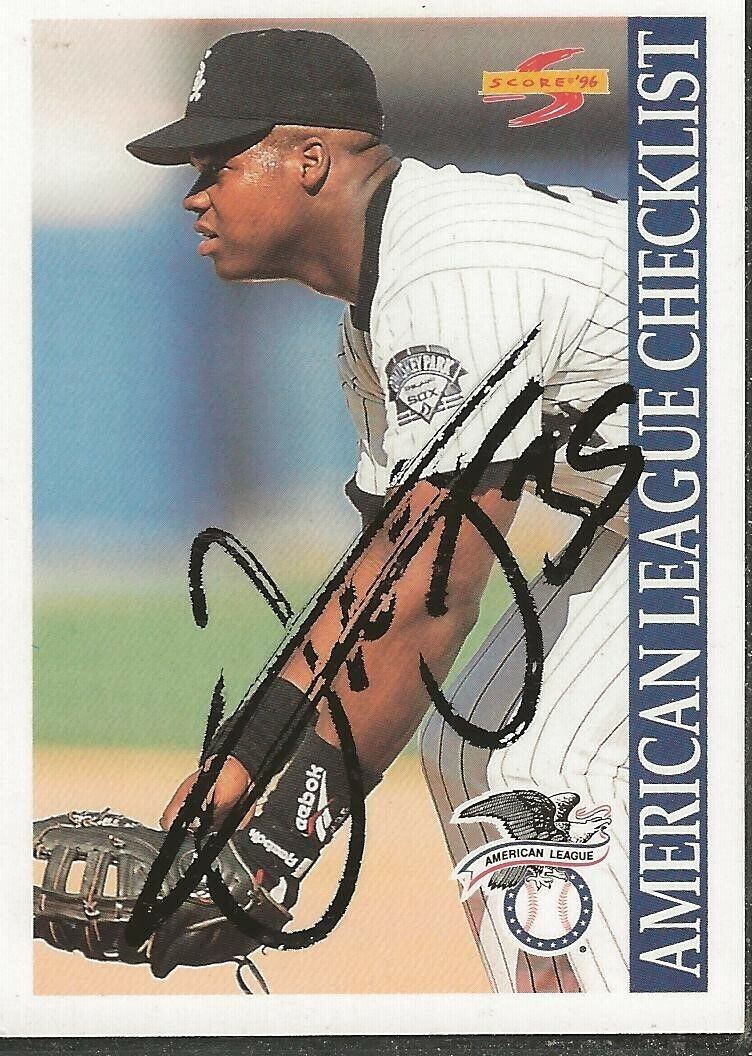 Frank Thomas 1996 Score Autograph Card #272 JSA White Sox