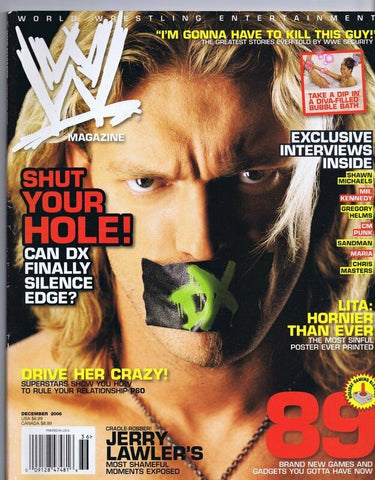 ORIGINAL Vintage December 2006 WWE Magazine Shawn Michaels