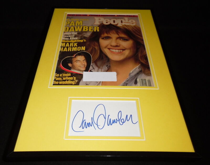 Pam Dawber Signed Framed 1987 People Magazine 11x17 Cover Display 