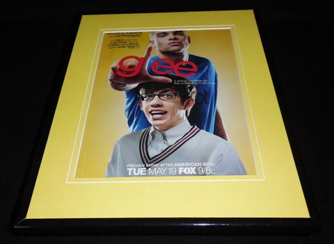 Glee 2009 Fox Framed 11x14 ORIGINAL Advertisement Kevin McHale