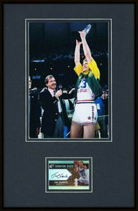 Tom Chambers Signed Framed 1987 All Star Photo Display UDA Sonics