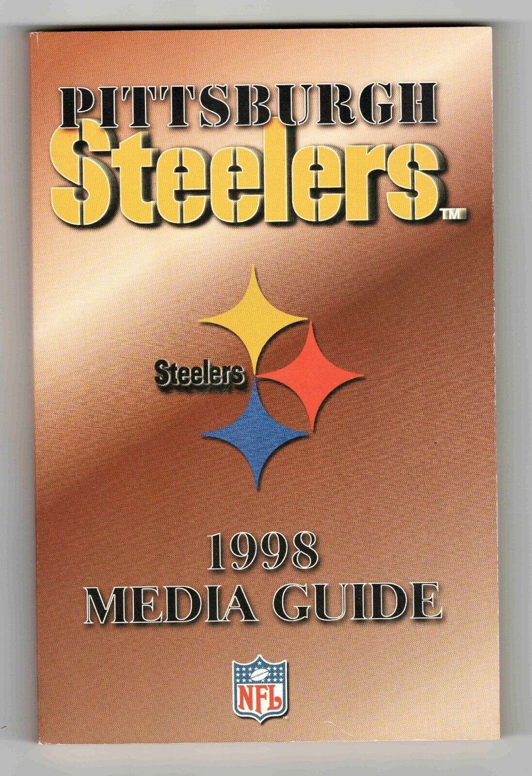 1998 Pittsburgh Steelers Media Guide Hines Ward Rookie Season