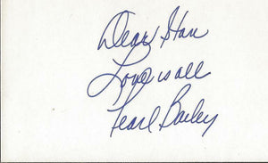 Pearl Bailey Signed 3x5 Index Card