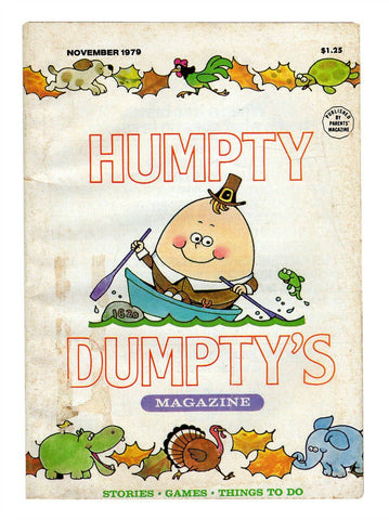 ORIGINAL Vintage Nov 1979 Humpty Dumpty Magazine for Little Children