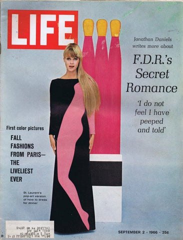 ORIGINAL Vintage Life Magazine September 2 1966 FDR's Secret Romance