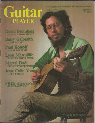 Guitar Player Magazine ORIGINAL Vintage July 1976 David Bromberg