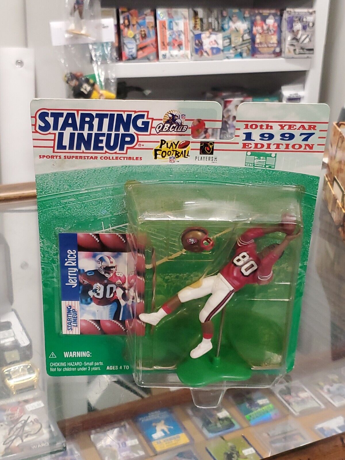 VINTAGE 1997 Starting Lineup SLU Action Figure Jerry Rice 49ers