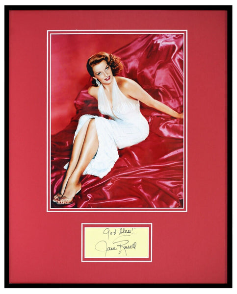 Jane Russell Signed Framed 16x20 Photo Display JSA 