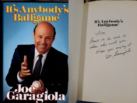 Joe Garagiola Signed Hardcover Book It's Anybody's Ballgame Pirates NBC