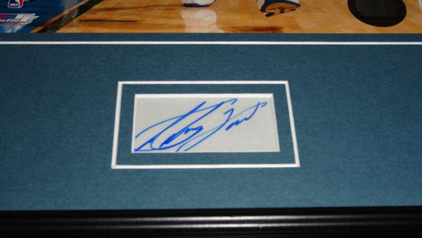 Antawn Jamison Signed Framed 11x14 Photo Display FLEER Wizards North Carolina