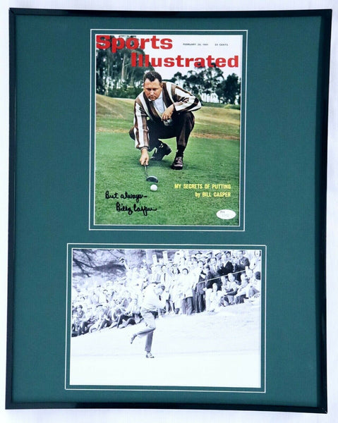 Billy Casper Signed Framed 16x20 Photo Display JSA 